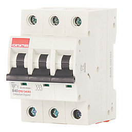 Contactum Defender 40A TP Type B 3-Phase MCB
