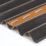 Corramet COR801BL Corrugated Roofing Sheet Black 1000mm x 950mm