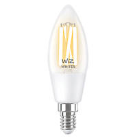 WiZ Filament Wi-Fi Tunable SES Candle LED Smart Light Bulb 4.9W 470lm