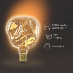Calex XXL Organic Neo E27 Decorative LED Light Bulb Champagne 75lm 4W
