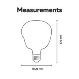 Calex XXL Organic Neo E27 Decorative LED Light Bulb Champagne 75lm 4W