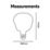 Calex XXL Organic Neo E27 Decorative LED Light Bulb Champagne 75lm 4W