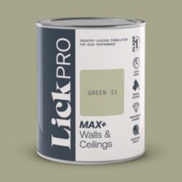 LickPro Max+ 1Ltr Green 21 Matt Emulsion  Paint
