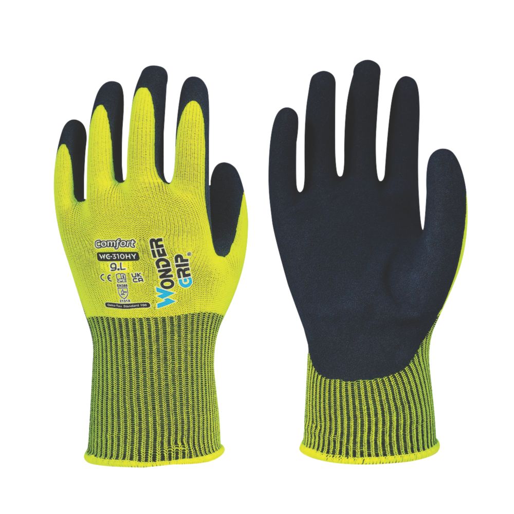 Wonder Grip WG-310 HO Comfort Work Gloves - Safety and Comfort, Size M/08