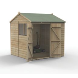 Forest Beckwood 7' x 7' (Nominal) Reverse Apex Shiplap Timber Shed