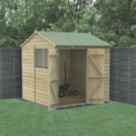 Forest Beckwood 7' x 7' (Nominal) Reverse Apex Shiplap Timber Shed