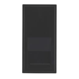 Contactum Media Modular Master Telephone Socket Black - Screwfix