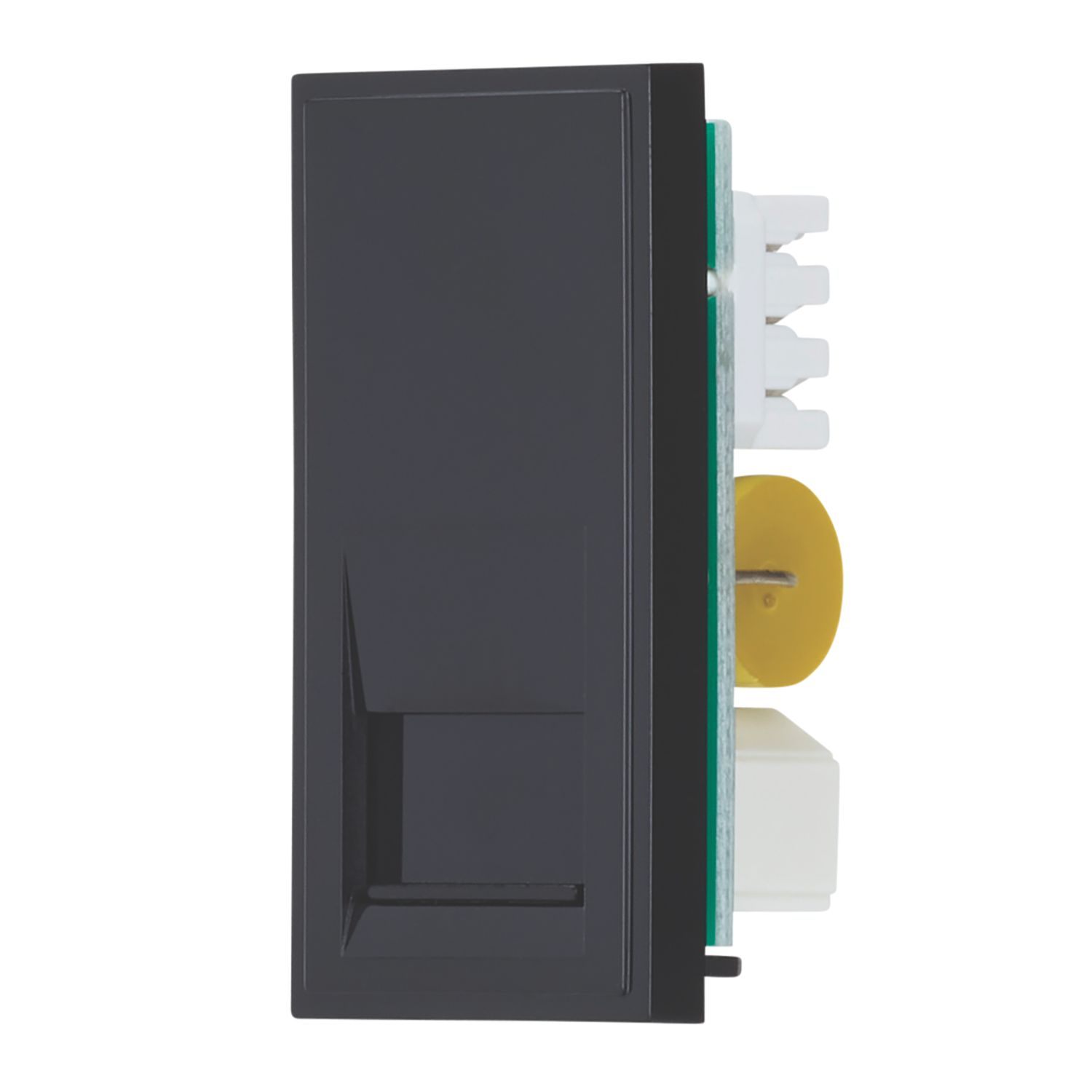 Contactum Media Modular Master Telephone Socket Black (135RP)