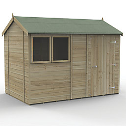 Forest Timberdale 10' x 6' 6" (Nominal) Reverse Apex Tongue & Groove Timber Shed