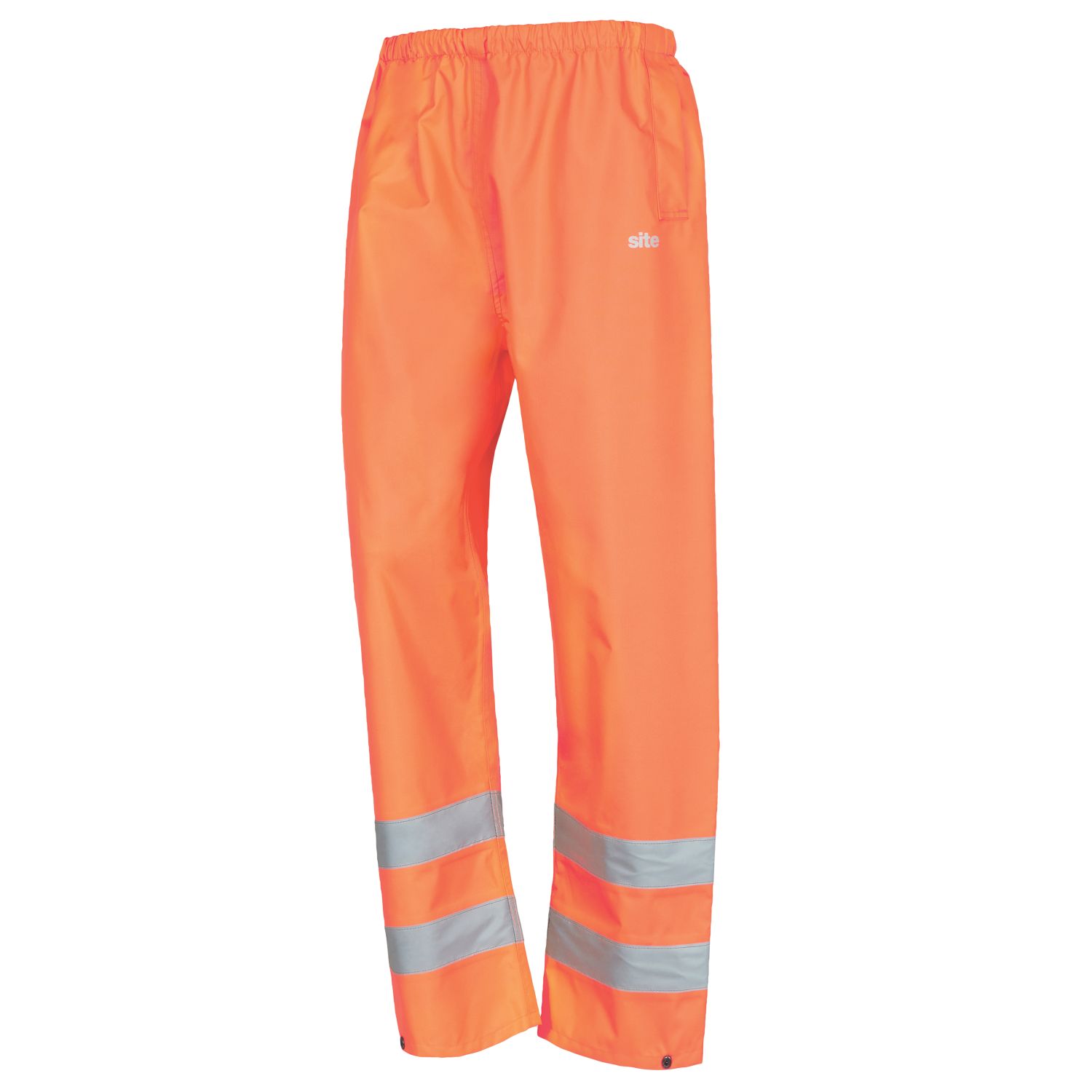 Site Huske Hi-Vis Over Trousers Elasticated Waist Orange X Large 28" W 31" L (135XR)