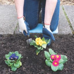 ClipGlove Bamboo Fibre   Bamboo Gardening Gloves Navy / Cream Medium