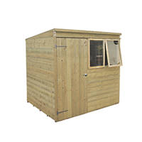 Forest  7' x 4' 6" (Nominal) Pent Tongue & Groove Timber Shed