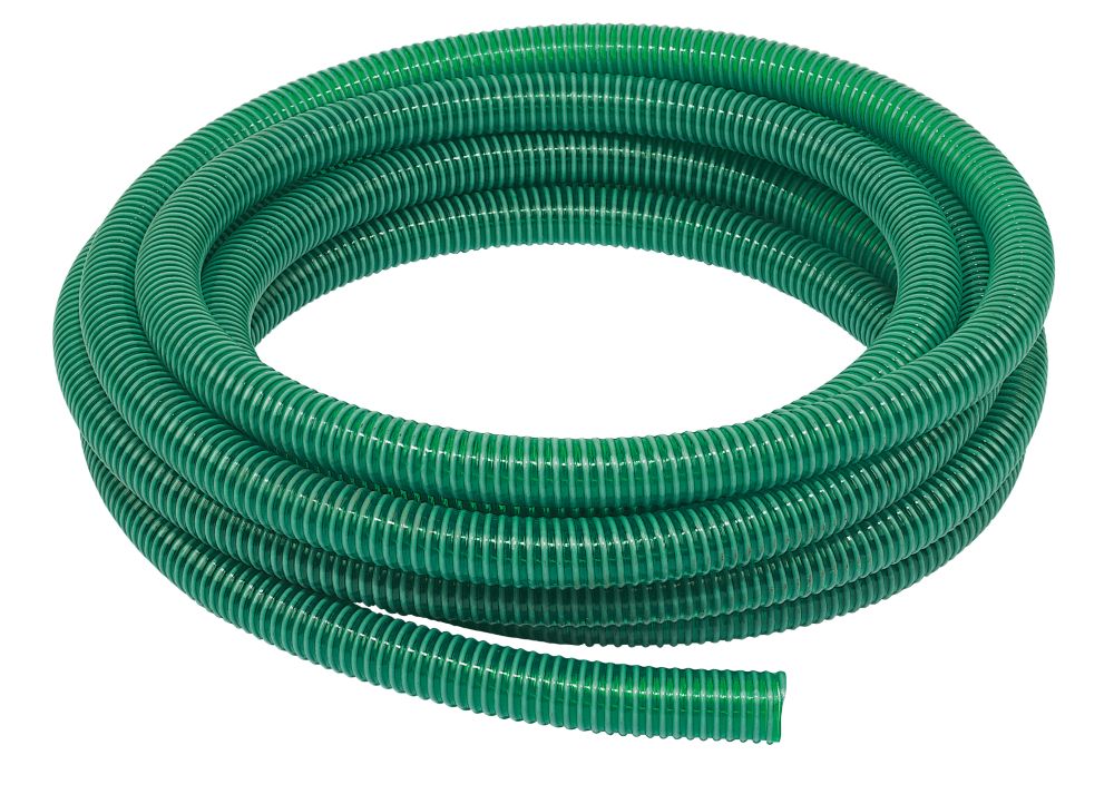 Reinforced Suction/Delivery Hose Green 10m x 2 - Screwfix