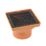 FloPlast Press-Fit Square Grid Hopper 110mm