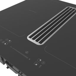 Cooke & Lewis  Induction Flexi Vented Hob Black 590mm