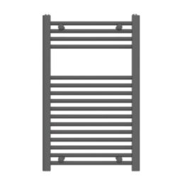 Flomasta 800mm x 500mm 1239BTU Anthracite Flat  Towel Radiator