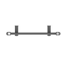 Flomasta 800mm x 500mm 1239BTU Anthracite Flat  Towel Radiator