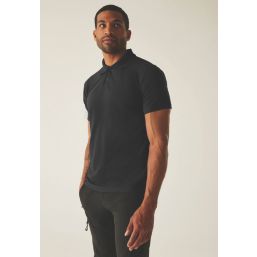 Regatta Pro 50 / 50 Pique Polo Shirt Black 4X Large 56.7" Chest