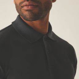 Regatta Pro 50 / 50 Pique Polo Shirt Black 4X Large 56.7" Chest