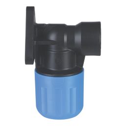 Flomasta  MDPE Wall-Plate Elbow 25mm x 1/2"