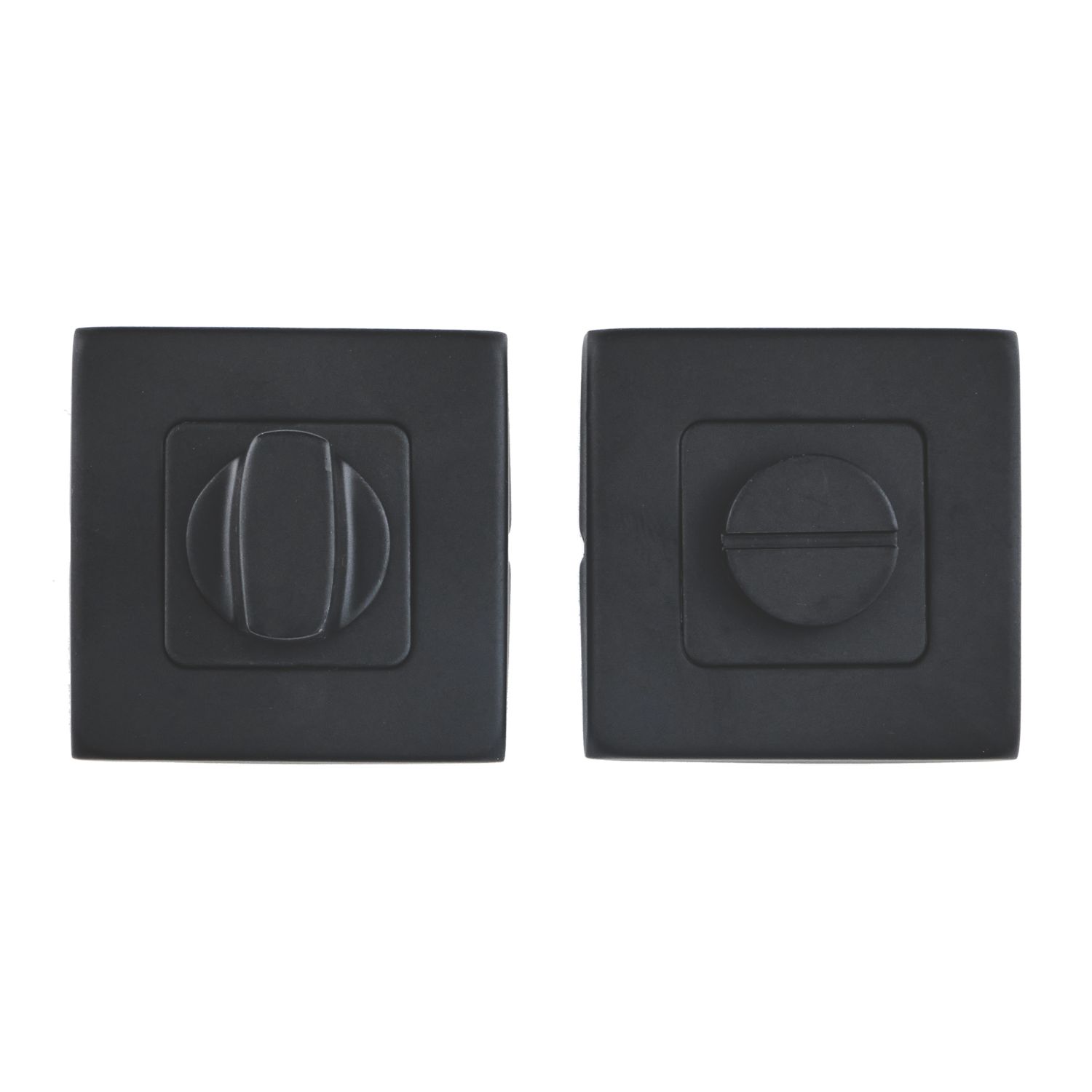Eclipse Standard WC Thumbturn Set Matt Black 52mm (136KW)