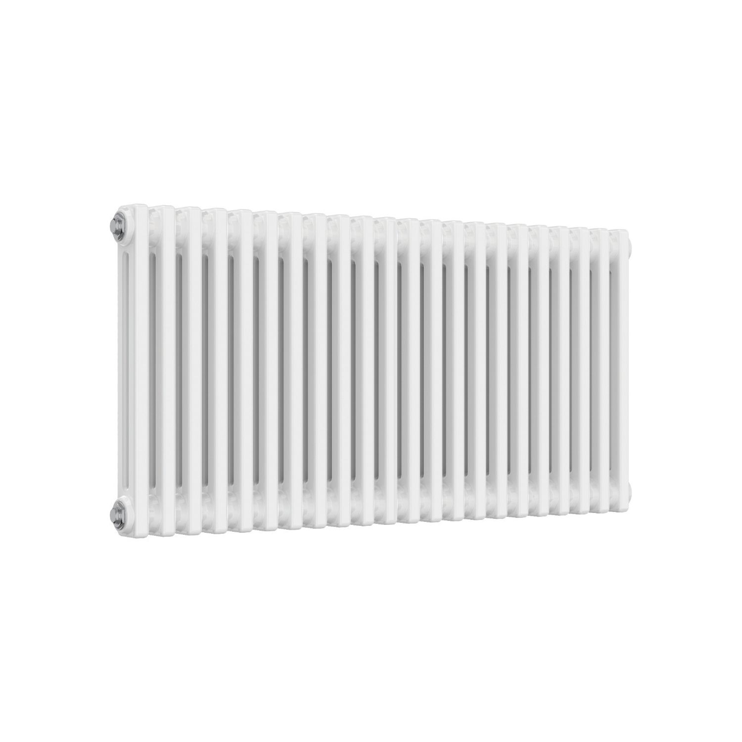Reina 500mm x 1010mm 2753BTU White Horizontal 2 Column Radiator (136LG)