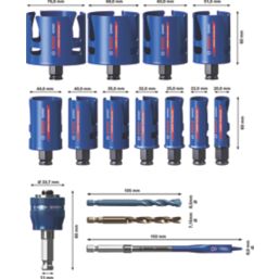 Bosch Expert 11-Saw Multi-Material Holesaw Set