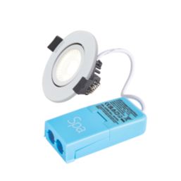 Spa Como Adjustable  Fire Rated LED Downlights White 5W 500lm 4 Pack