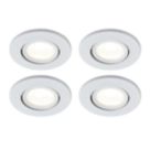 Spa Como Adjustable  Fire Rated LED Downlights White 5W 500lm 4 Pack