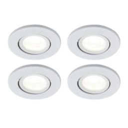 Spa Como Adjustable  Fire Rated LED Downlights White 5W 500lm 4 Pack