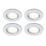 Spa Como Adjustable  Fire Rated LED Downlights White 5W 500lm 4 Pack