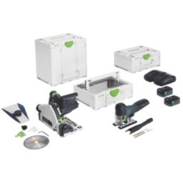 Festool 578027 18V 2 x 5.0Ah Li-Ion Airstream & Bluetooth Brushless Cordless Twin Pack