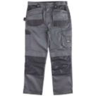 Site Jackal Work Trousers Grey / Black 40" W 34" L