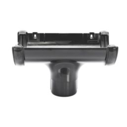 FloPlast  uPVC Round Running Outlet Black 112mm x 68mm