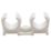Talon  22mm Double Snap-On Pipe Clips  10 Pack