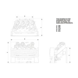 Focal Point Elysee Chrome Rotary Control Inset Gas Taper Tray