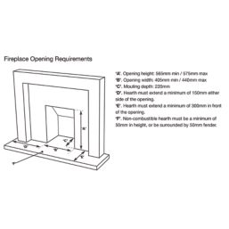 Focal Point Elysee Chrome Rotary Control Inset Gas Taper Tray