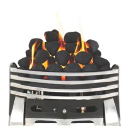 Focal Point Elysee Chrome Rotary Control Inset Gas Taper Tray