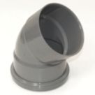 FloPlast  Push-Fit/Solvent Weld 135° Double Socket Top Offset Bend Grey 110mm