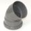 FloPlast  Push-Fit/Solvent Weld 135° Double Socket Top Offset Bend Grey 110mm