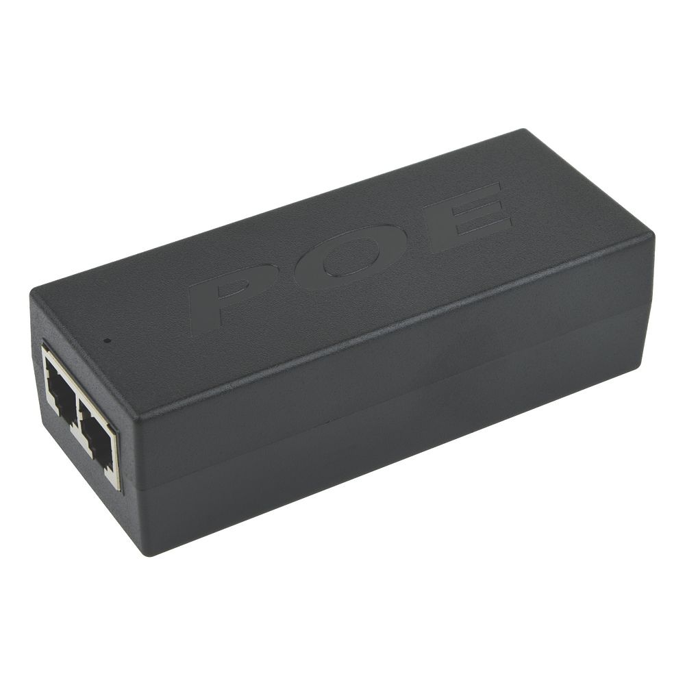 Labgear Gigabit 2 Port PoE Injector 18W Black - Screwfix