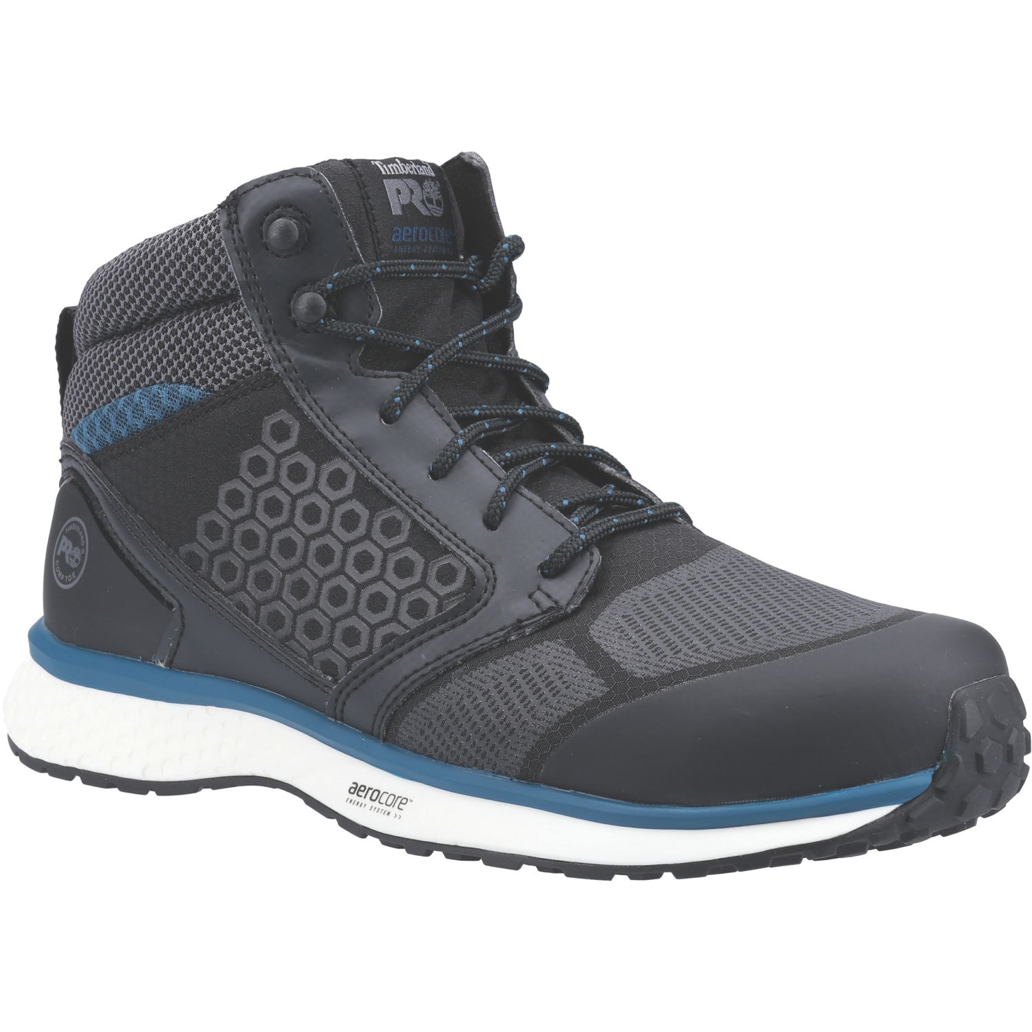 Timberland Pro Size 10.5 Black/ Blue Safety Trainer Boots (137CM)