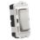 Knightsbridge  20AX Grid SP Centre Off Control Switch Brushed Chrome
