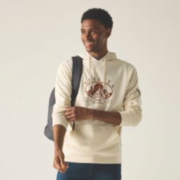 Regatta Cline  Hooded Sweatshirt White Stone / Brick Large 47.2" Chest