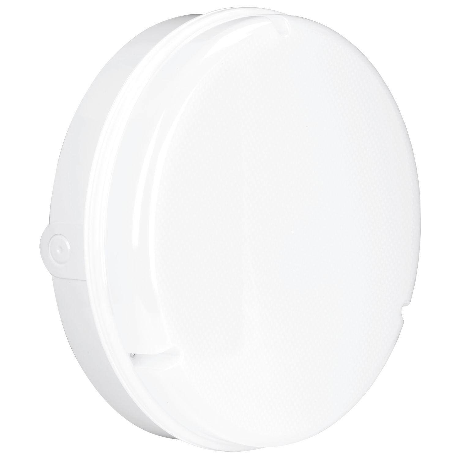 Enlite UtiliteDrum Indoor & Outdoor Round LED Bulkhead With Microwave Sensor White 18W 1300lm (137FH)