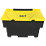 Eco-Friendly Stackable Grit Bin Black / Yellow 200Ltr