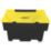 Essentials  Eco-Friendly Stackable Grit Bin Black/Yellow 200Ltr