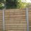 Forest Flat Double-Slatted  Fence Panels Natural Timber 6' x 6' Pack of 4