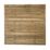 Forest Flat Double-Slatted  Fence Panels Natural Timber 6' x 6' Pack of 4