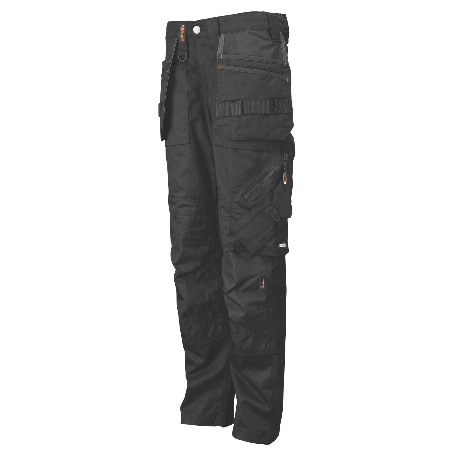 Scruffs Trade Flex Holster Womens Work Trousers Black Size 14 30" L (137KY)